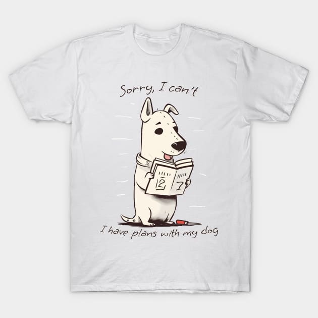 Pawsitively Busy T-Shirt by Vexera